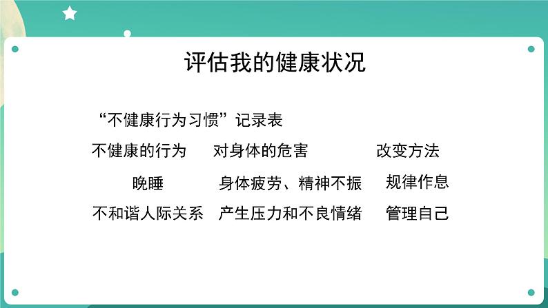 4.7《制订健康生活计划》课件+教案+练习+任务单 教科版科学五上08