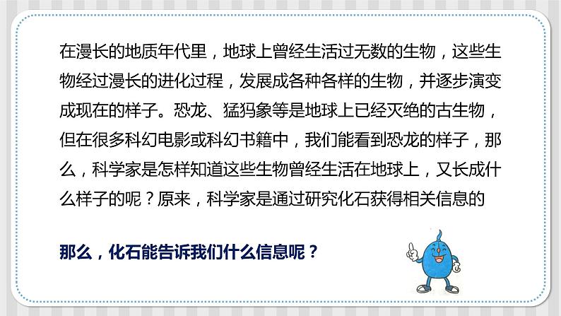 冀人版六年级科学上册 第三课《化石里的古生物》课件PPT+教案02