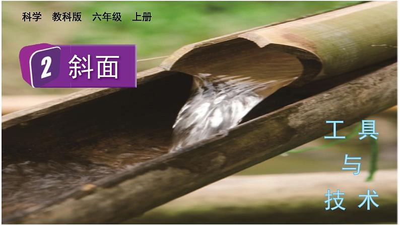 教科版六年级科学上册课件 第3单元 2 斜面01