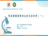 小学科学 教科版 六年级下册  《用显微镜观察身边的生命世界（一）》 PPT 课件
