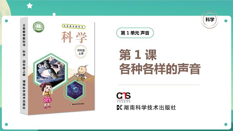 湘科版科学四年级上册：1.1 各种各样的声音 PPT课件+视频01