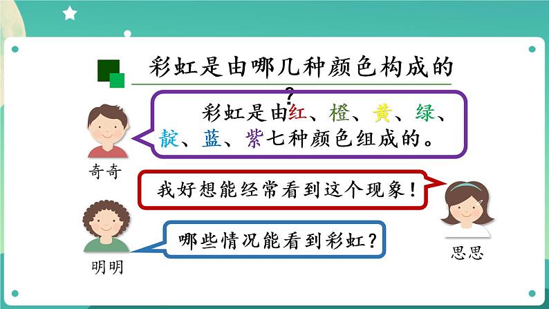 新人教鄂教版五上科学：4.13 彩虹 PPT课件02