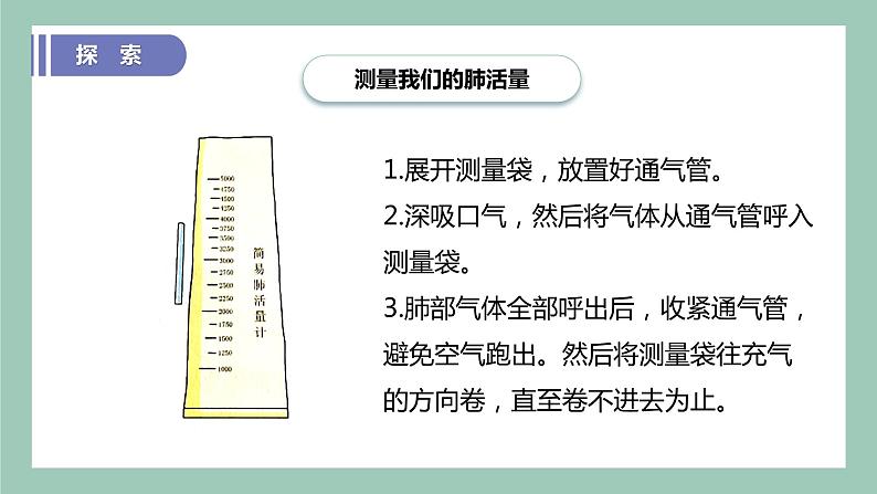 教科版(2017)科学四年级上册2.3《测量肺活量》课件+教案+练习06