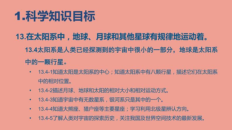 大象版 六年级上册第三单元《浩瀚宇宙》单元教材解析及教学建议（课件）03