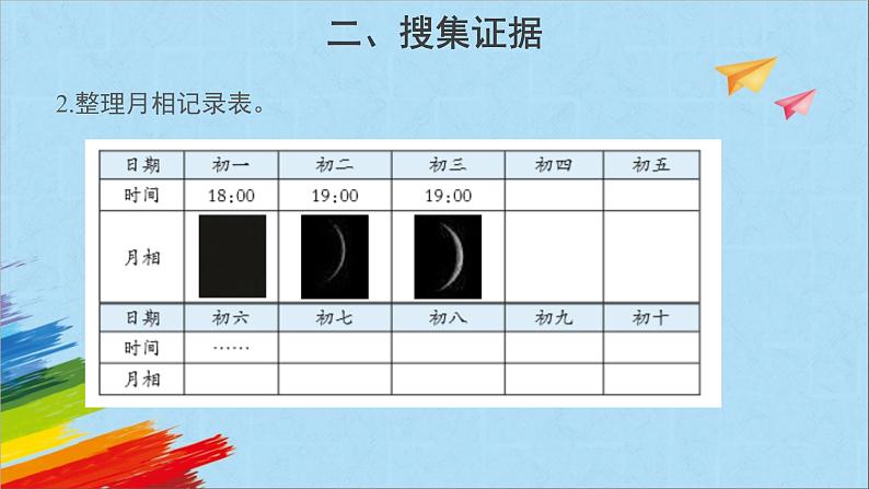 大象版四年级下科学《月有阴晴圆缺》教学课件第6页