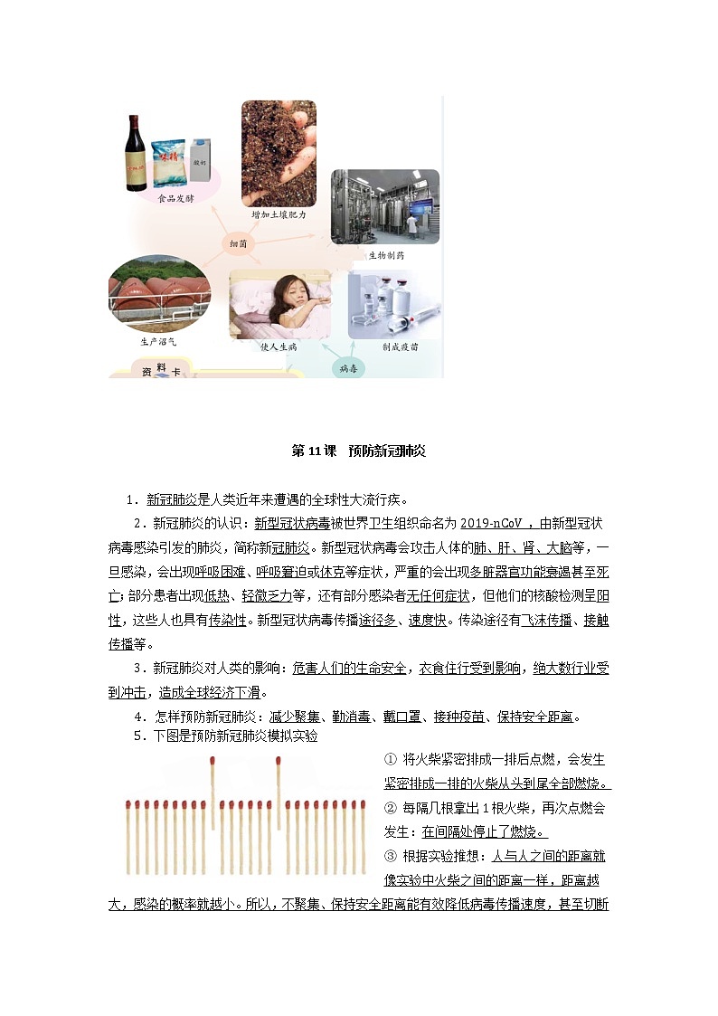 第四单元 微生物 同步练习（教师版）青岛版五四制第2页