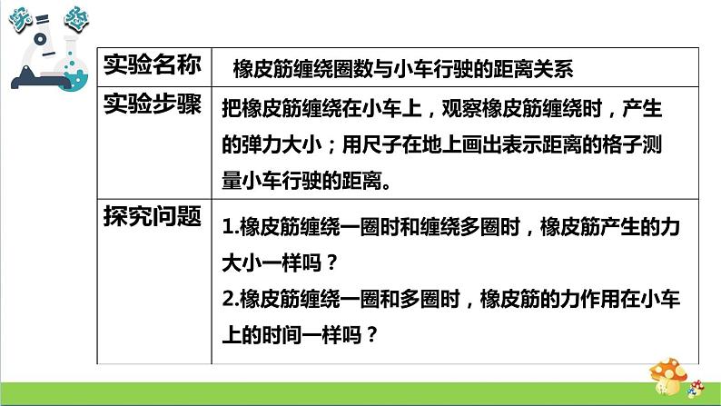 教科版四年级上册科学课件3.3用橡皮筋驱动小车优质课件07