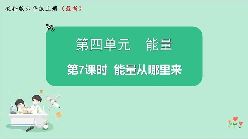 新教科版科学六年级上册 第四单元 第7课时 PPT课件01