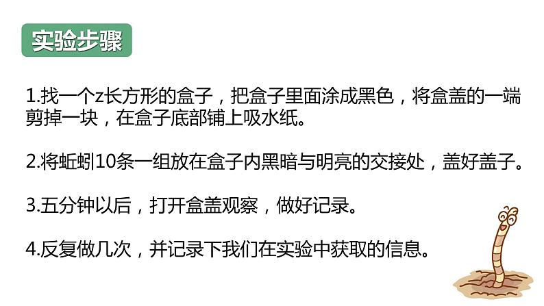 教科版科学五年级科学下册 1.4蚯蚓的选择 课件（送练习）05