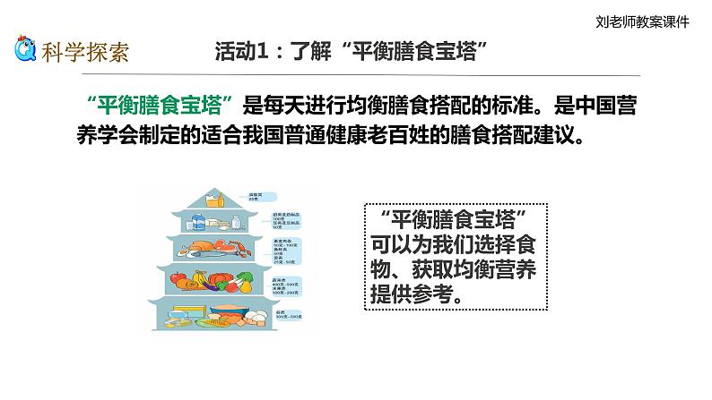 新教科版科学四年级上册2.6《营养要均衡》教案+课件+视频04