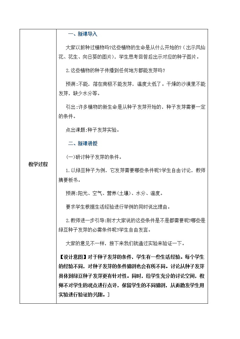 1.1《种子发芽实验》课件PPT+教案02