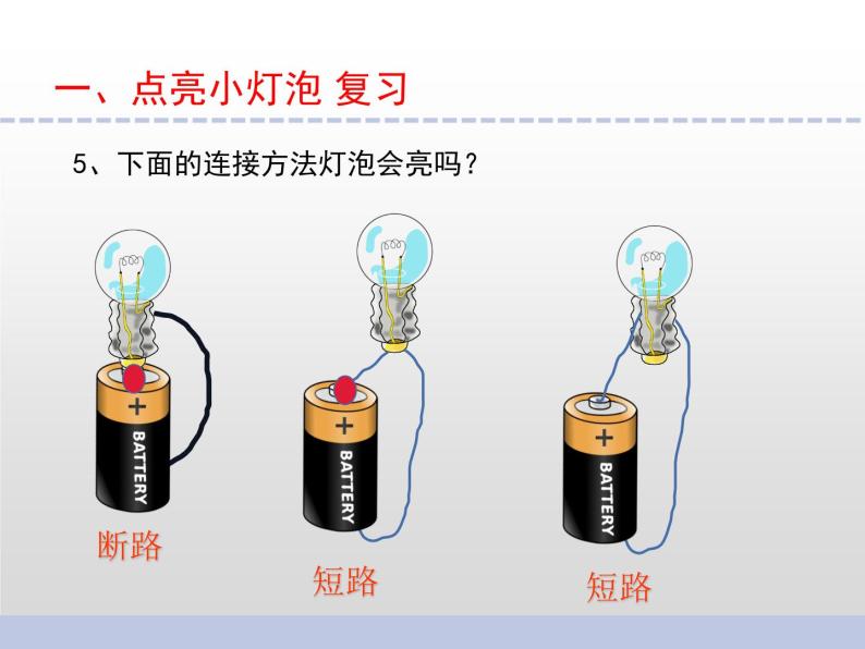 苏教版小学科学四年级上册四单元《简单电路》复习课件05