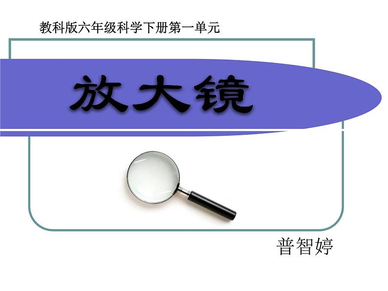 教科版六年级上册科学1.1《放大镜》（课件）第6页