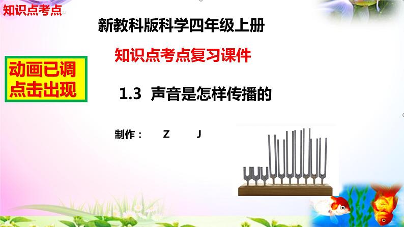 教科版科学四年级上册1.3声音是怎样传播的-知识点复习课件+实验+典型试题(动画已调点击出现)第2页