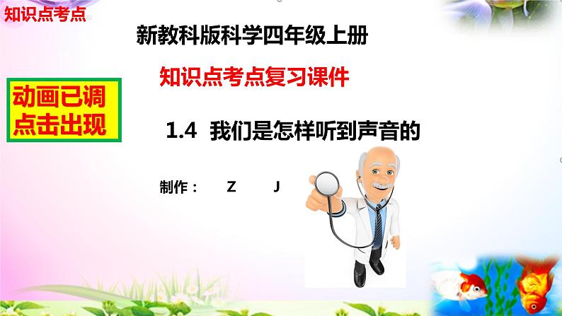 教科版科学四年级上册1.4我们是怎样听到声音的-知识点复习课件+实验+典型试题(动画已调点击出现)02