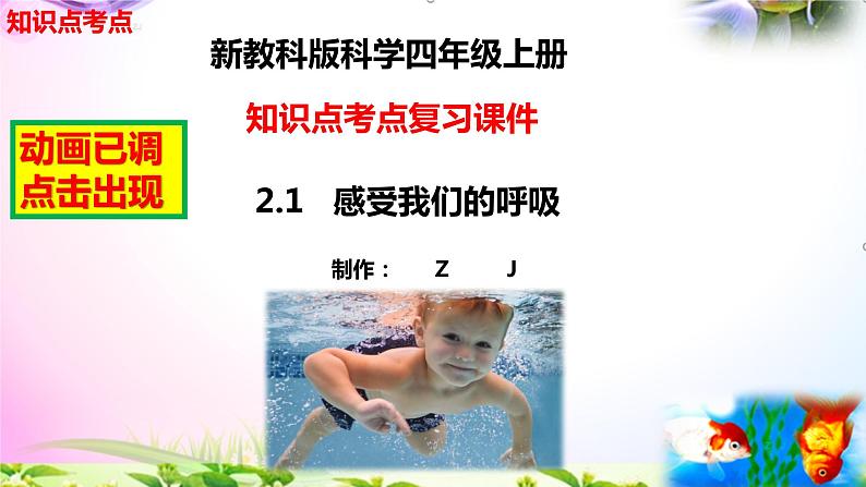 教科版科学四年级上册2.1感受我们的呼吸-知识点复习课件+实验+典型试题(动画已调)02