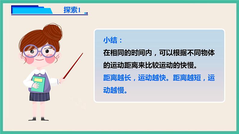 1.6《比较相同时间内运动的快慢》课件+教案+练习(含答案)+素材 教科版三下科学07