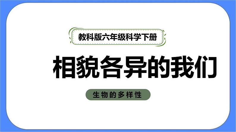 2.5《相貌各异的我们》课件+练习(含答案) 教科版六下科学01