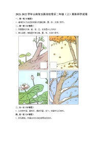 云南省玉溪市红塔区2021-2022学年二年级上学期期末科学试卷