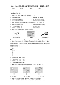 期末测试（试题）六年级上册科学教科版