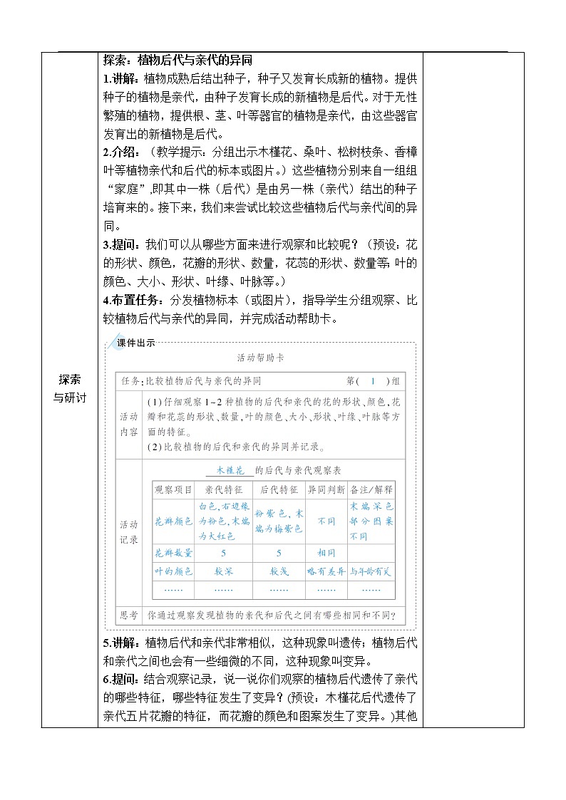 新教科版科学六下 第3课 形形色色的植物PPT课件+教案+视频素材02