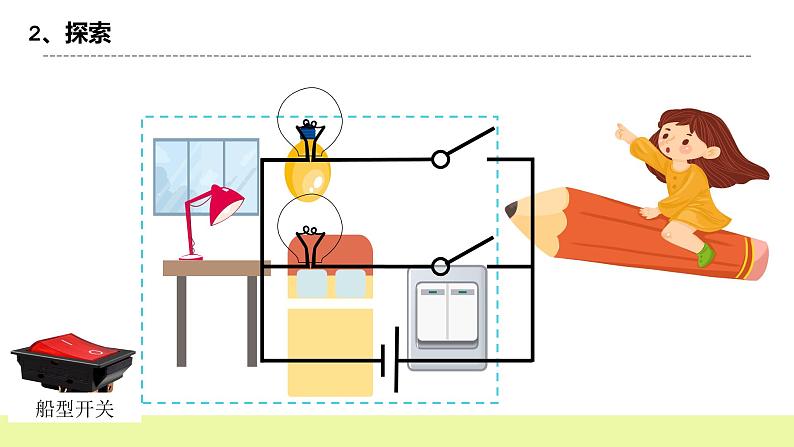 教科版科学四年级下册2.8《模拟安装照明电路》课件ppt（送教案+练习）05