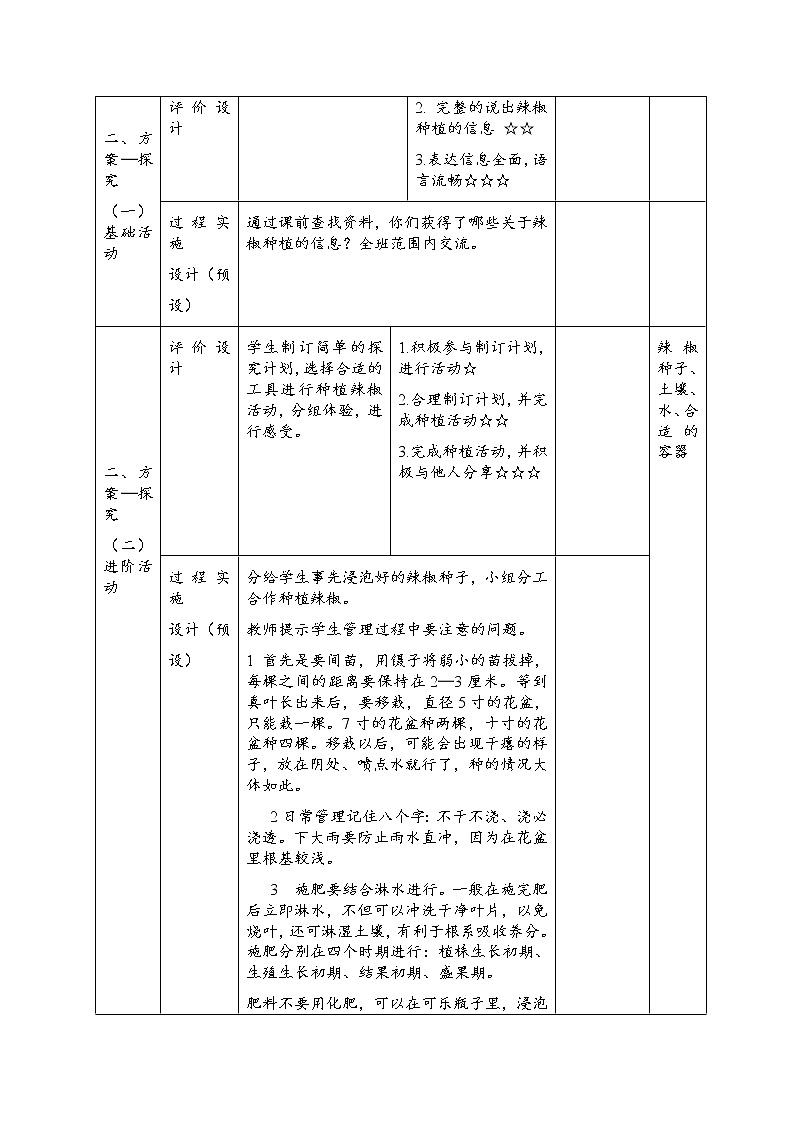 四年级下册科学学历案 试卷02