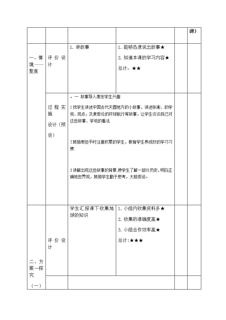 四年级下册科学学历案 试卷02