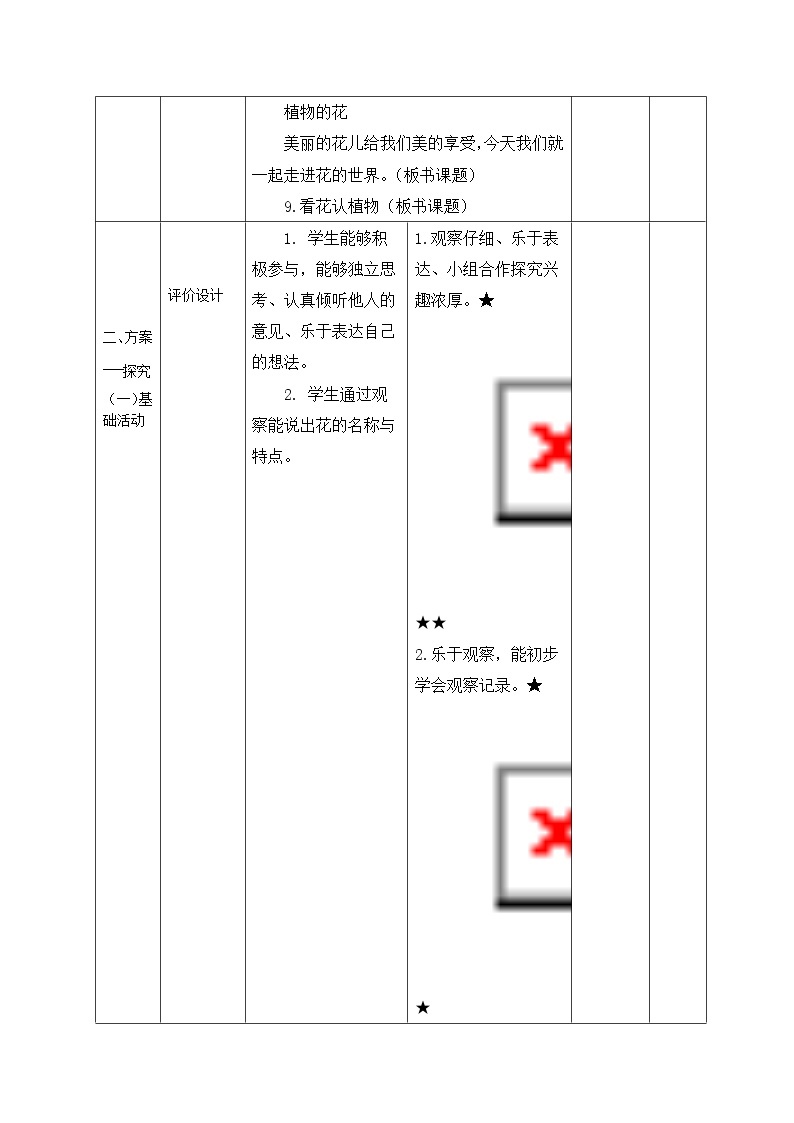 一年级下册科学学历案 教案试卷02