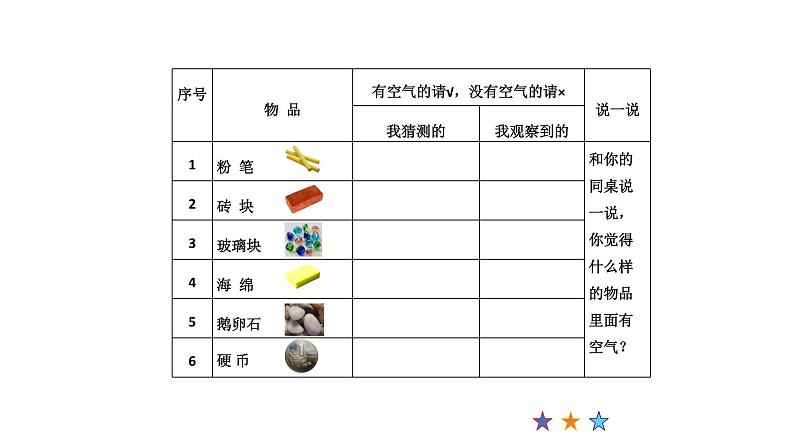 苏科版科学一年级下册课件 这里面有空气吗08