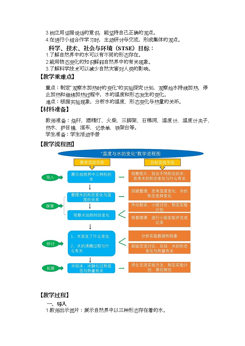 《温度与水的变化》教学设计第2页