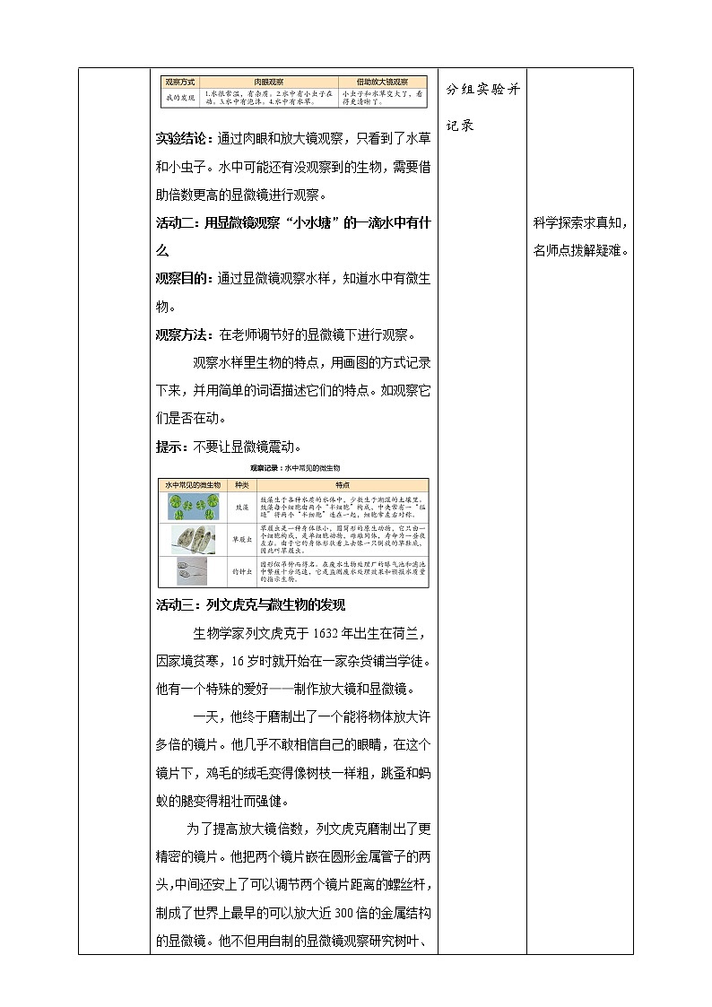 2微小的生命体 教案第2页