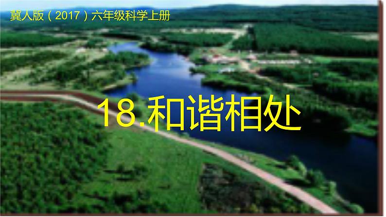 [冀人版]六年级上册科学18.和谐相处教学课件01