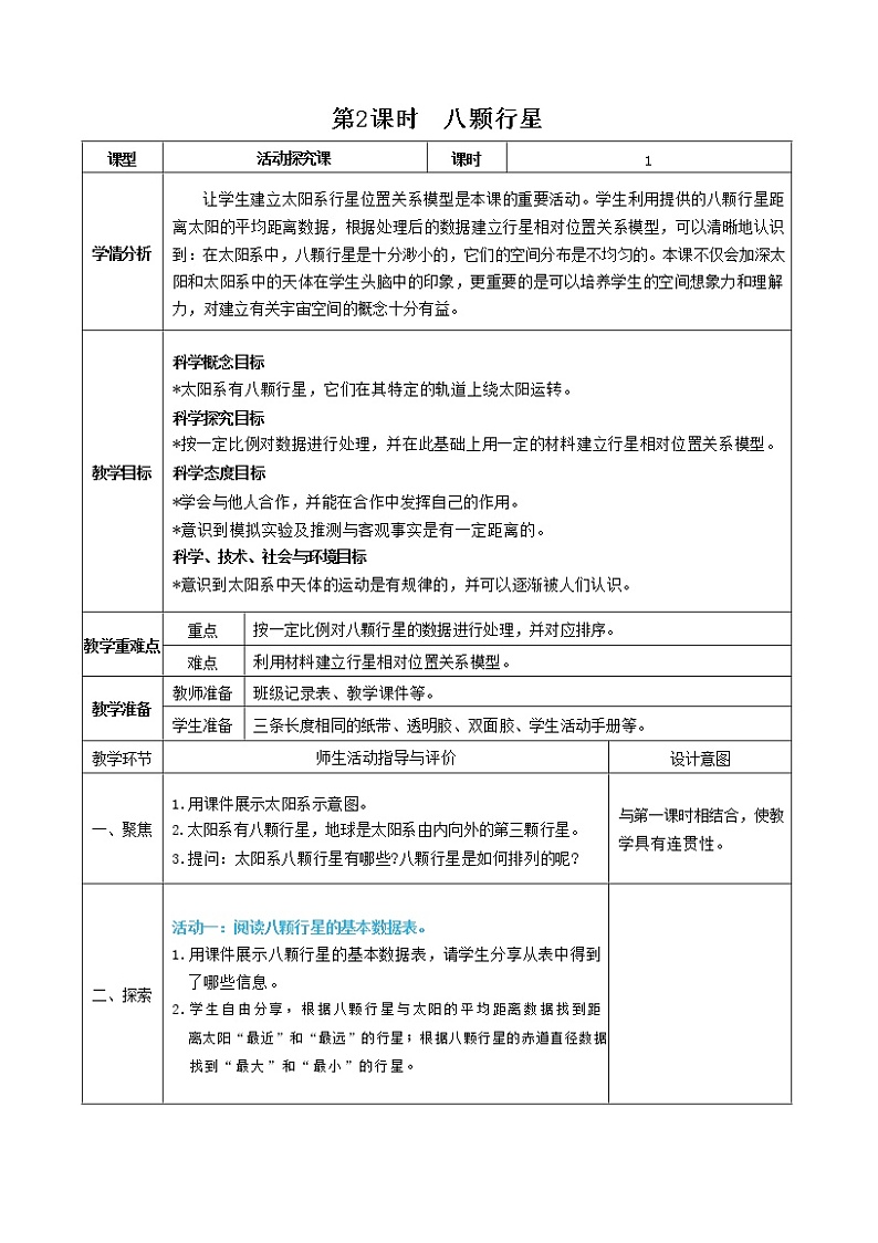 3.2 八颗行星（课件+教案+视频素材）01