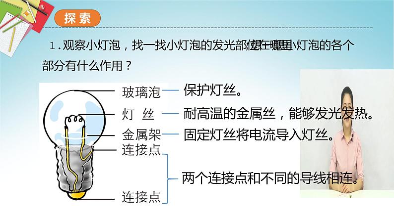 教科版科学四年级下册 2.2点亮小灯泡 课件+同步教案+同步练习03