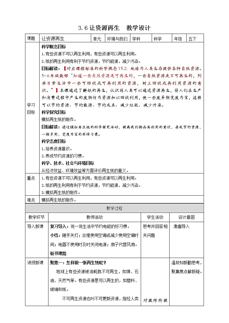 3.6《让资源再生》课件+素材 教科版五年级科学下册（送教案练习）01