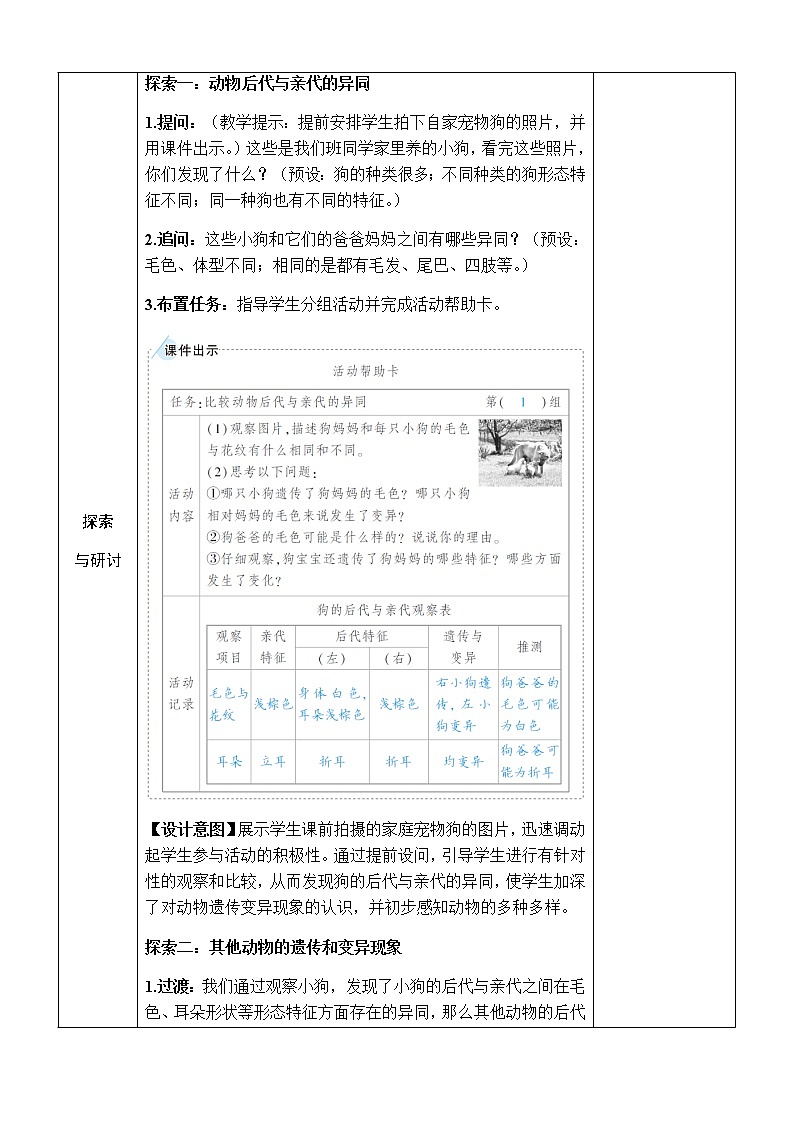 2.4《多种多样的动物》教案 教科版六年级科学下册第3页
