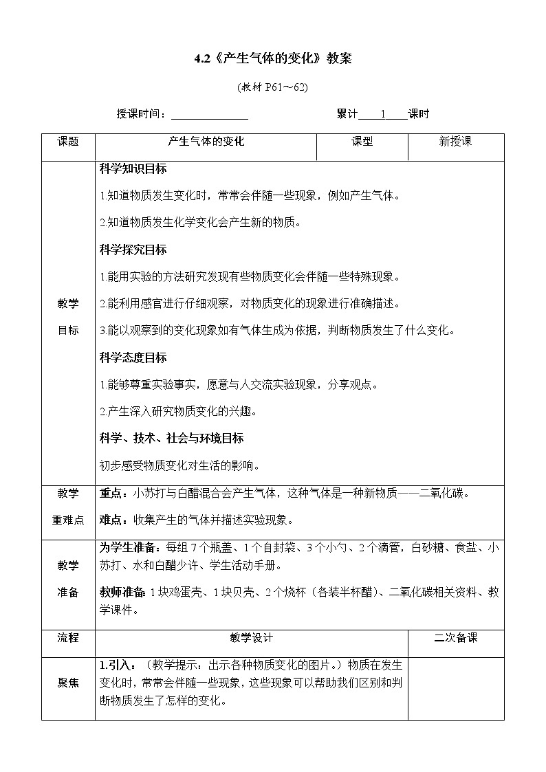 4.2《产生气体的变化》课件+素材 教科版六年级科学下册（送教案）01