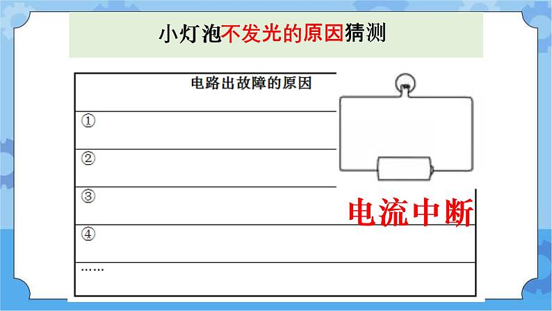 4.电路出故障了（课件+探索记录单+素材）-教科版（2017秋）  四年级下册科学05