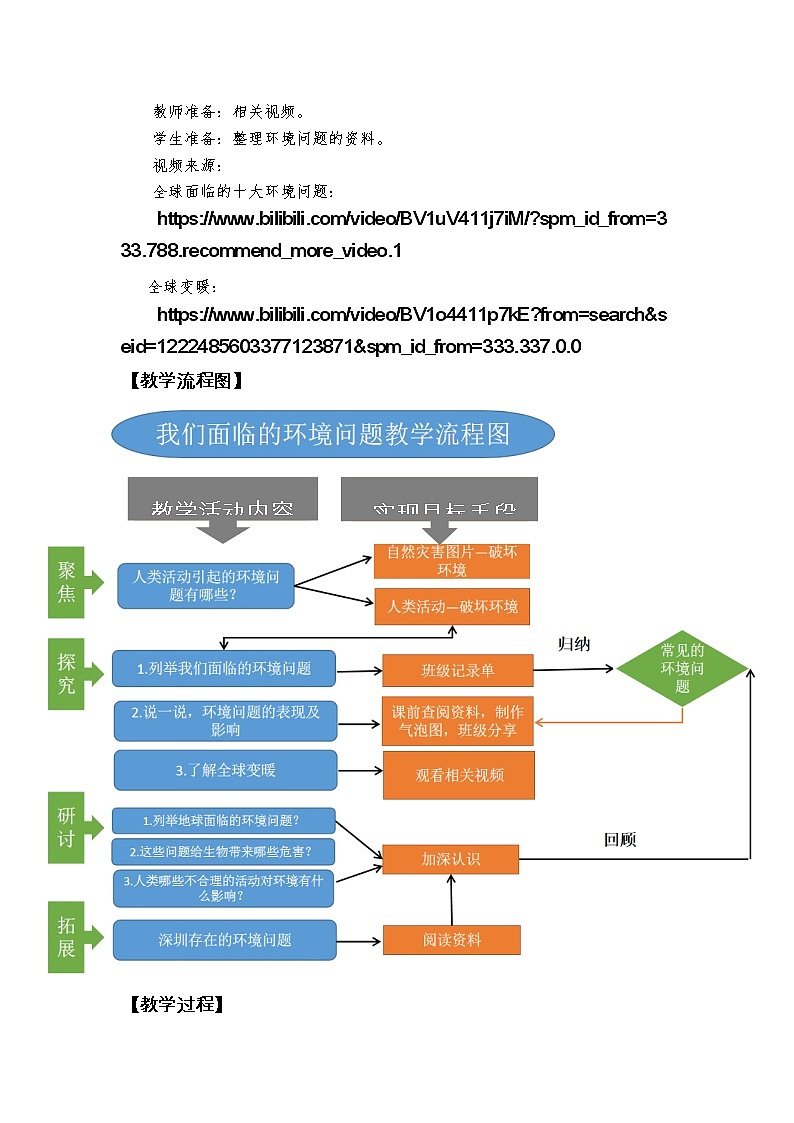 教科版（2017秋）五年级下册3.2《我们面临的环境问题》教学设计02