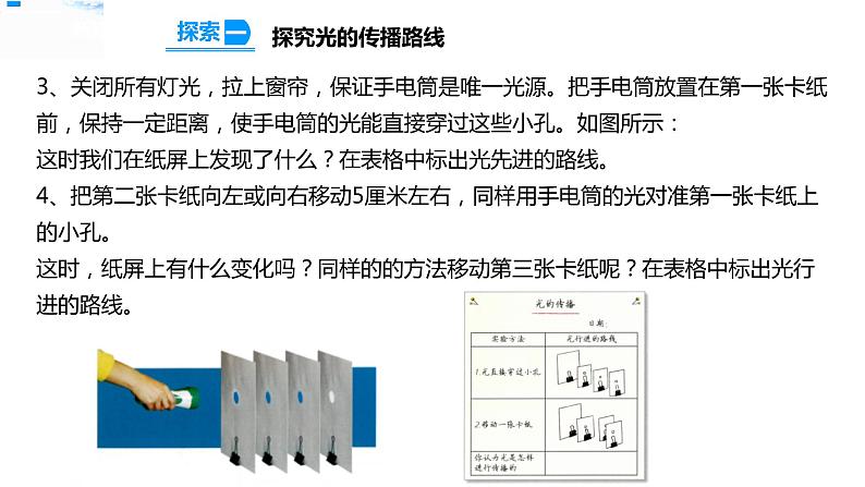 【精】五年级上册科学资料包-1.2光是怎样传播的【课件+教案+试题+素材】教科版06