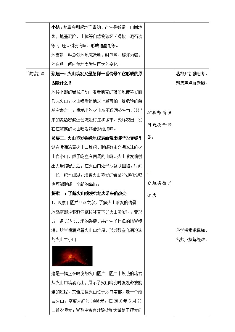 五年级上册科学资料包-2.4火山喷发的成因及作用【课件+教案+试题+素材】教科版02