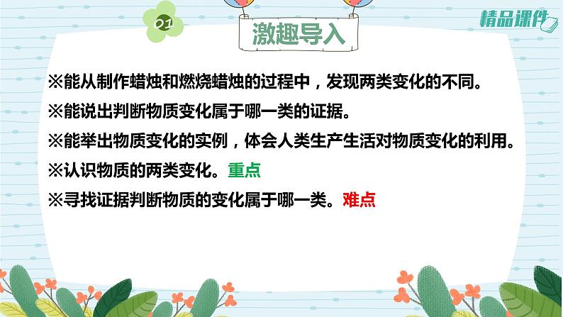 苏教版六上第一单元第1课《蜡烛的变化》课件_苏教版六上第一单元第1课《蜡烛的变化》课件第2页