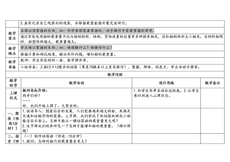 2.4 增加船的载重量 教科版五年级下册课件＋教案（2023春新版）02