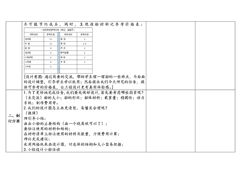 6.《设计我们的小船》教学设计2023春第3页