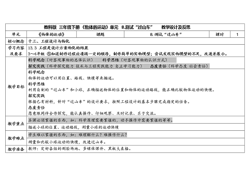 8.《测试“过山车”》教学设计第1页