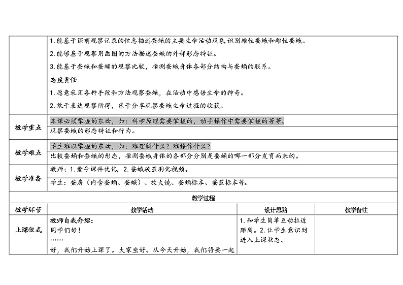 5.《蚕中钻出了蚕蛾》教学设计第2页