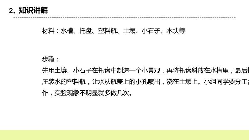 冀人版科学五年级下册3.1雨水侵蚀地表 课件第6页