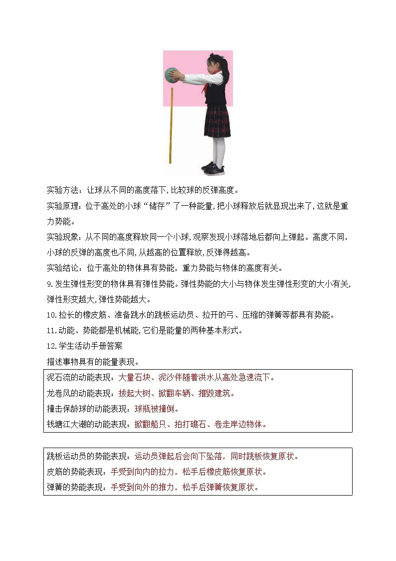 新苏教版科学六年级下册第一单元《神奇的能量》知识点归纳总结02