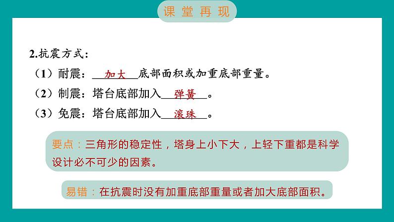 1.4 设计塔台模型（习题课件+知识点梳理）教科版六年级科学下册04